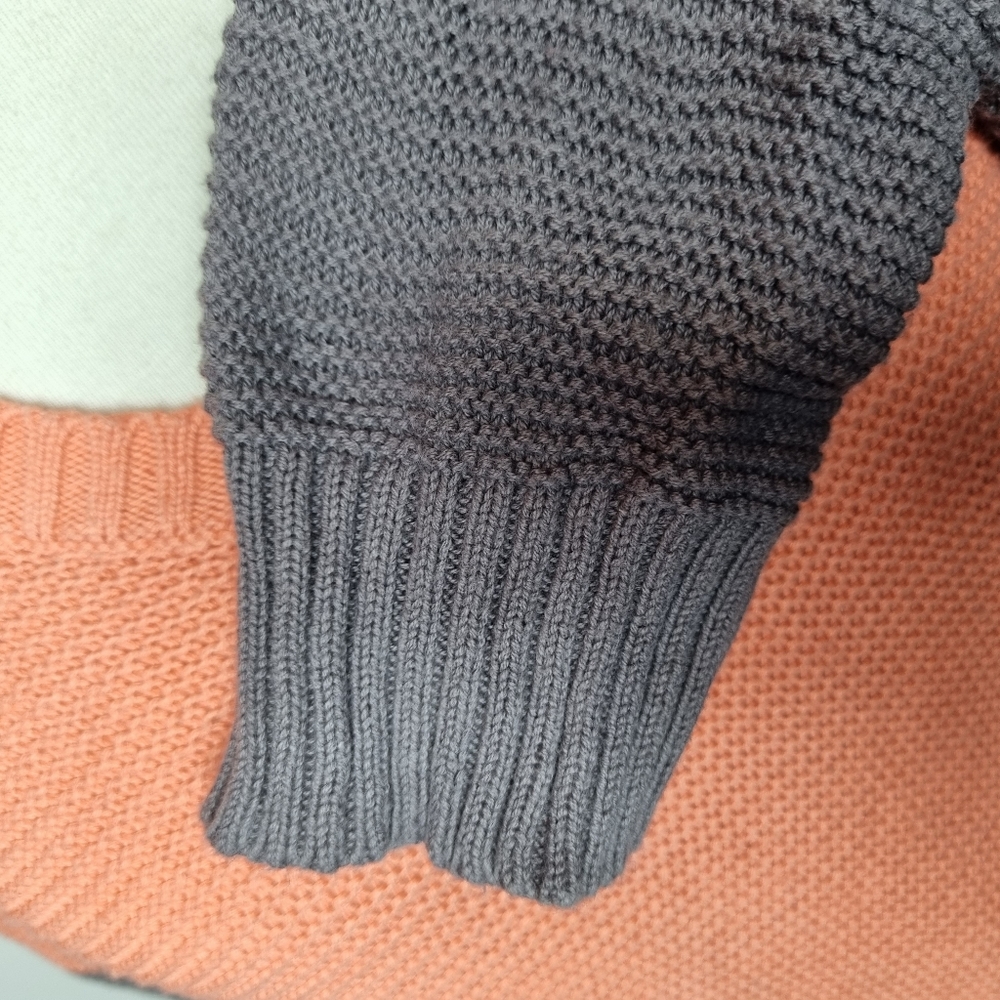 Bcbgeneration Waffle Knit Pull Over Geometric Swe… - image 3